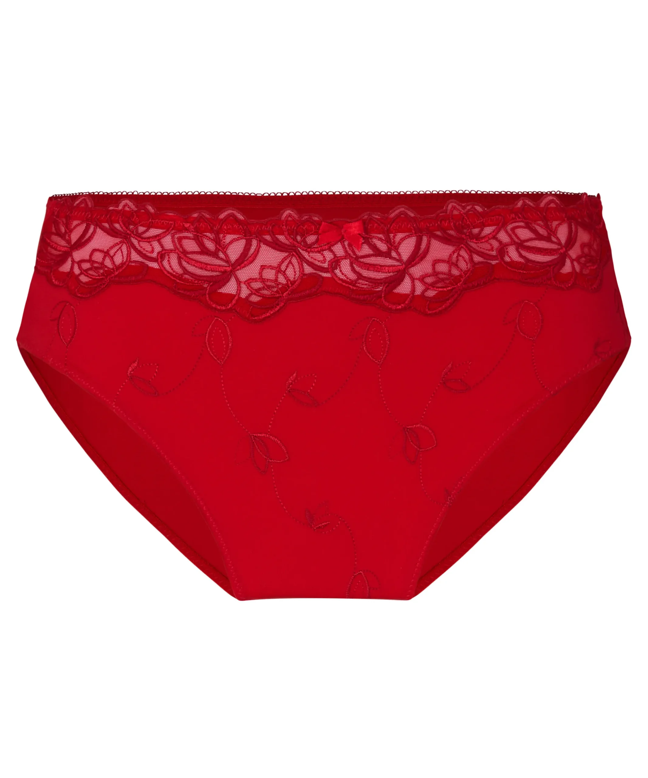 Hochgeschnittener Slip Diva - Rot