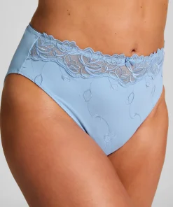 Hochgeschnittener Slip Diva - Blau