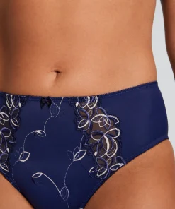 Hochgeschnittener Slip Diva - Blau
