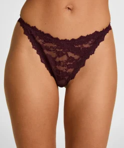 Hoch geschnittener String Aveline - Lila