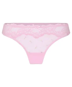 Hoch geschnittener String Camellia - Rosa