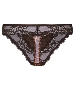 Hoch geschnittener String Gabrielle - Schwarz