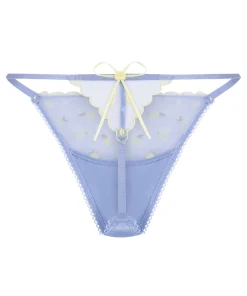 Hoch geschnittener String Harriet - Blau