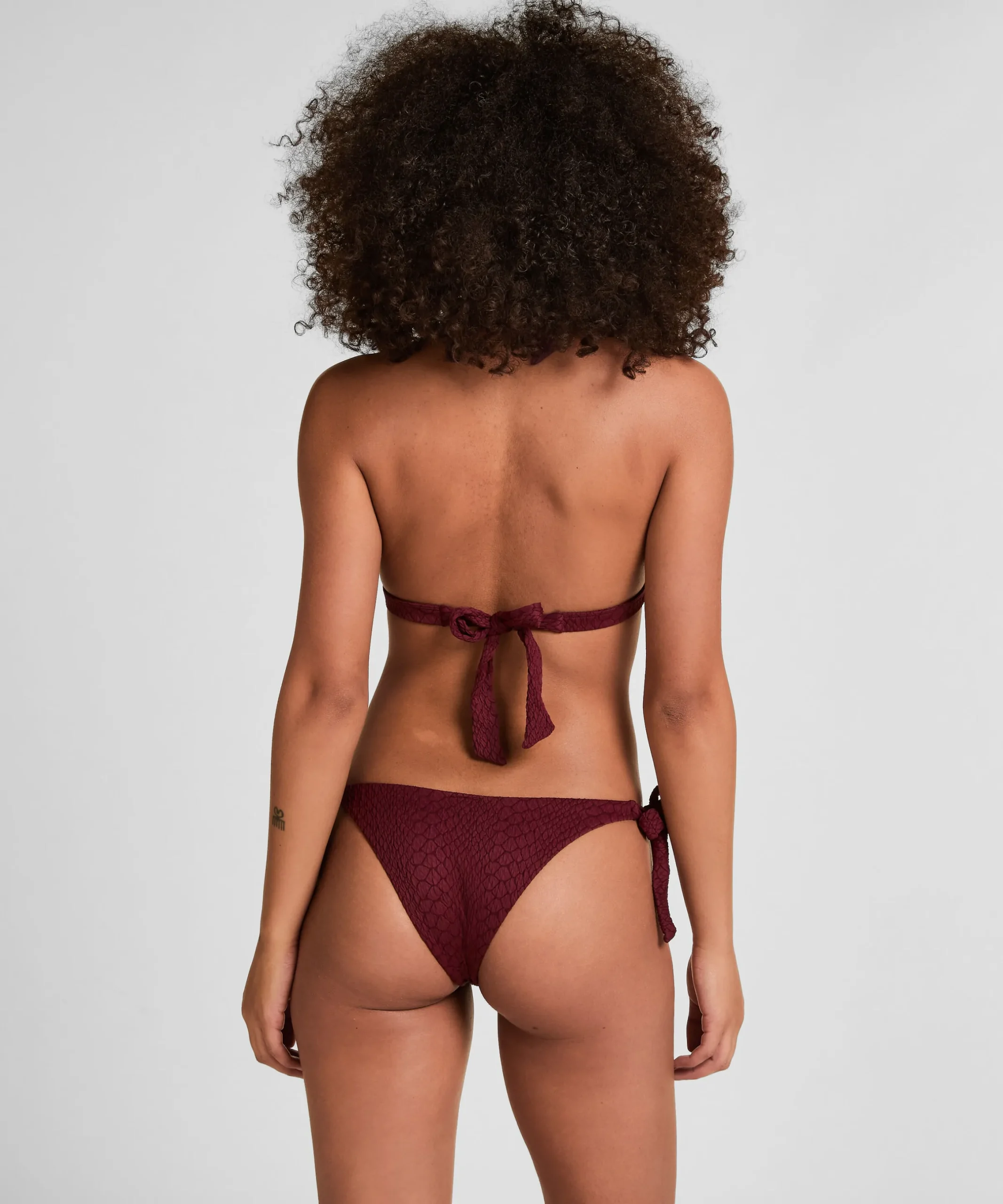 Hoher Taille Shaping Bikinihose Aruba - Lila