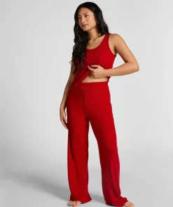 Hose Brushed Jersey - Rot