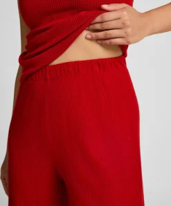 Hose Brushed Jersey - Rot