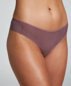 Invisible Brazilian Stripe Mesh - Lila
