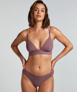 Invisible Brazilian Stripe Mesh - Lila