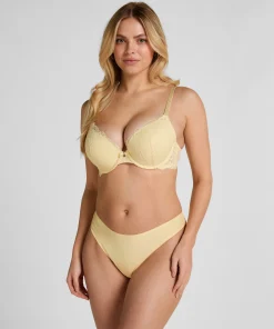 Invisible String Lace Back - Gelb
