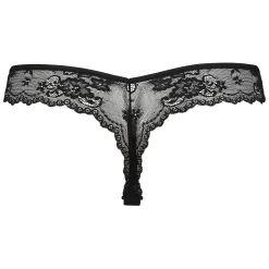 Invisible String Lace Back - Schwarz