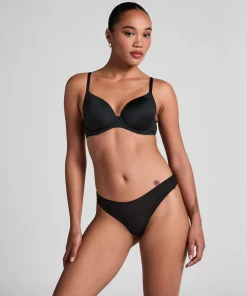 Invisible String Stripe Mesh - Schwarz