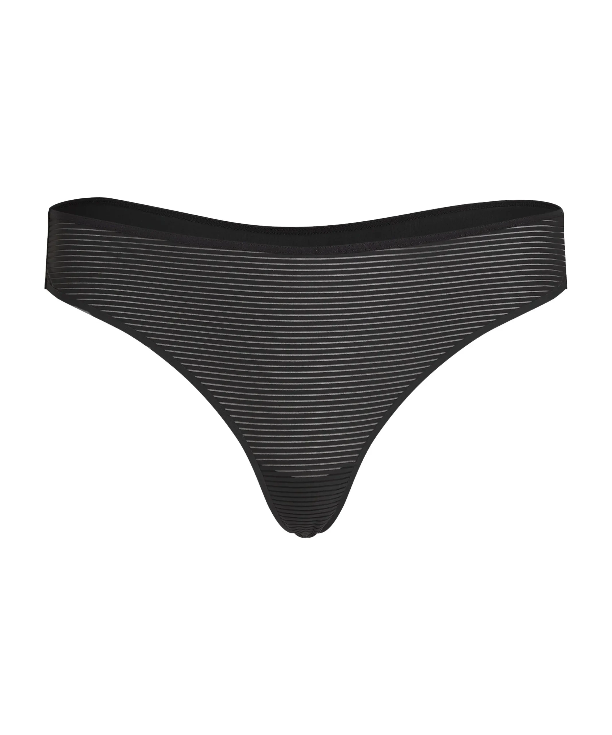 Invisible String Stripe Mesh - Schwarz