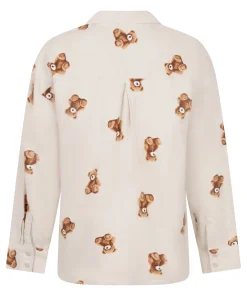 Jacke Flanell-Twill Bär - Beige