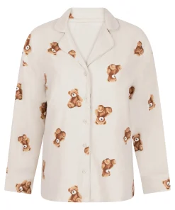 Jacke Flanell-Twill Bär - Beige