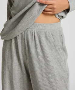 Jogger Waffelstrick - Grau