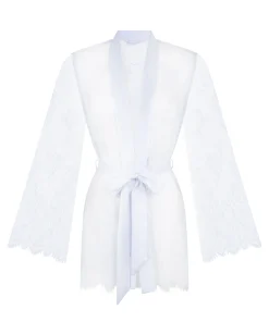 Kimono aus Spitze - Blau