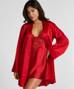 Kimono Satin - Rot