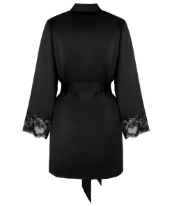Kimono Satin - Schwarz