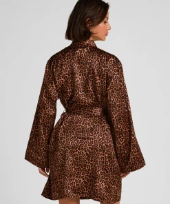 Kimono Satin - Schwarz