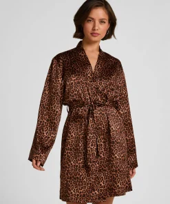 Kimono Satin - Schwarz