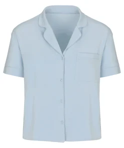 Kurzärmelige Jersey-Jacke Essential - Blau