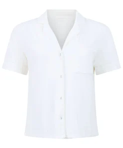 Kurzärmelige Jersey-Jacke Essential - Weiß