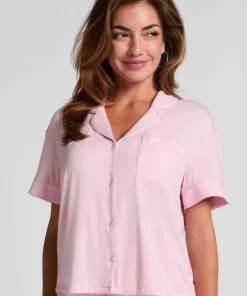 Kurzärmelige Jersey-Jacke Essential - Rosa