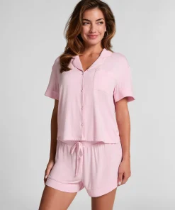 Kurzärmelige Jersey-Jacke Essential - Rosa