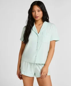 Kurzärmelige Jersey-Jacke Essential - Grün