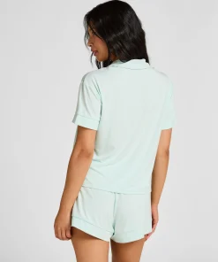 Kurzärmelige Jersey-Jacke Essential - Grün