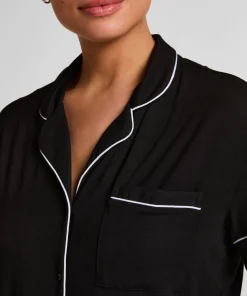 Kurzärmelige Jersey-Jacke Essential - Schwarz