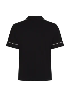 Kurzärmelige Jersey-Jacke Essential - Schwarz