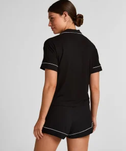Kurzärmelige Jersey-Jacke Essential - Schwarz
