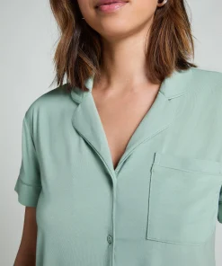 Kurzärmelige Jersey-Jacke Essential - Grün