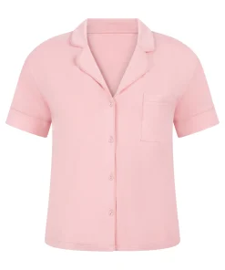 Kurzärmelige Jersey-Jacke Essential - Rosa