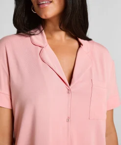 Kurzärmelige Jersey-Jacke Essential - Rosa