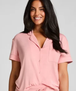 Kurzärmelige Jersey-Jacke Essential - Rosa
