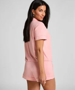 Kurzärmelige Jersey-Jacke Essential - Rosa