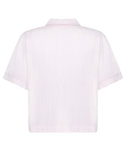 Kurzärmelige Pyjama-Jacke - Rosa