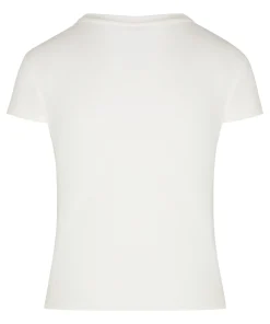 Kurzärmeliges Pyjama-Oberteil - Weiß