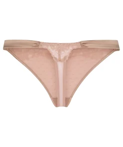 Laila String mit hohem Beinausschnitt - Braun