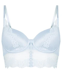 Laila Vorgeformter Longline-Bügel-BH - Blau