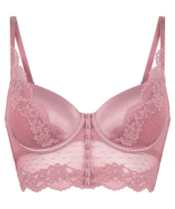 Laila Vorgeformter Longline-Bügel-BH - Rosa