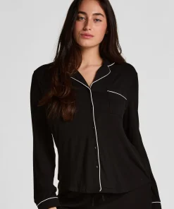 Langärmelige Jersey-Jacke Essential - Schwarz