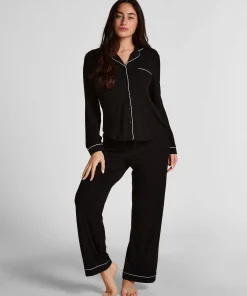 Langärmelige Jersey-Jacke Essential - Schwarz