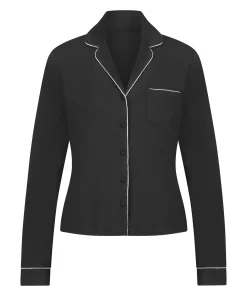 Langärmelige Jersey-Jacke Essential - Schwarz