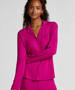 Langärmelige Jersey-Jacke Essential - Rosa