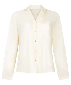 Langärmelige Jersey-Jacke Essential - Weiß