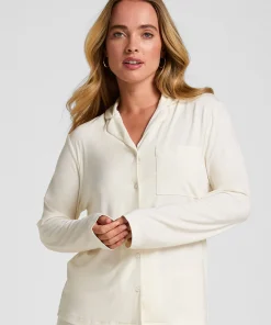 Langärmelige Jersey-Jacke Essential - Weiß
