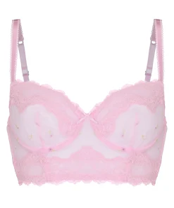 Longline-BH mit Bügel ohne Polsterung Camellia - Rosa